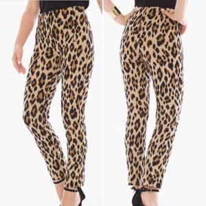 Chico's Juliet leopard print ankle pants XL